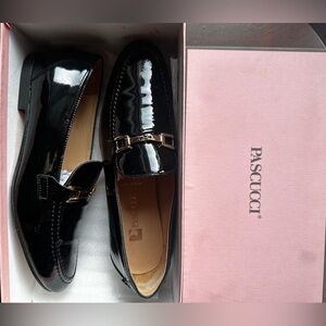PASCUCCI Black PATENT leather LOAFERS